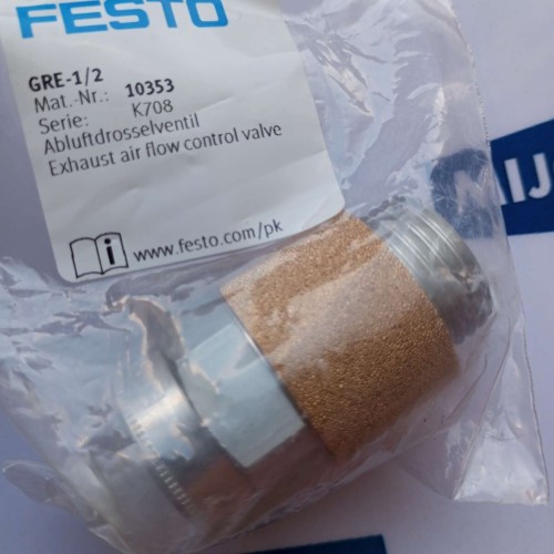 Festo GRE 1 2  10353 Abluftdrosselventil exhaust air flow control valve GRE-1/2