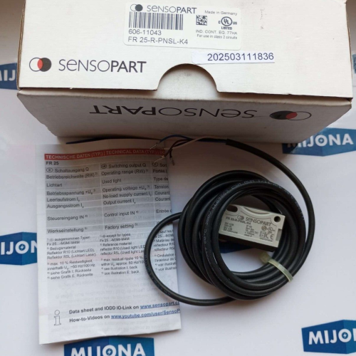 SENSOPART FR 25 R PNSL K4 606-11043 10 30V DC SENSOR NEW OLD STOCK