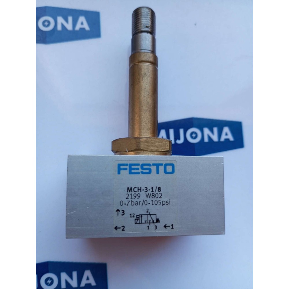 FESTO MCH-3-1/8 2199 solenoid valve 0-7BAR 0-105PS MCH 3 1 8 NEW OLD STOCK