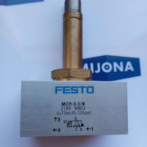 FESTO MCH-3-1/8 2199 solenoid valve 0-7BAR 0-105PS MCH 3 1 8 NEW OLD STOCK