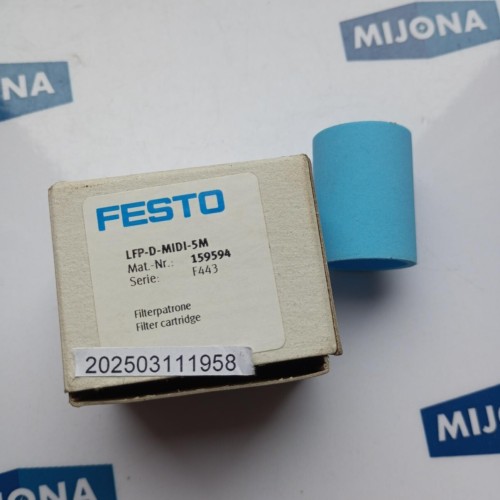 Festo LFP D MIIDI 5M 159594 FILTER CARTRIDGE LFP-D-MIIDI-5M Festo LFP D MIIDI 5M 159594 FILTER CARTRIDGE LFP-D-MIIDI-5M