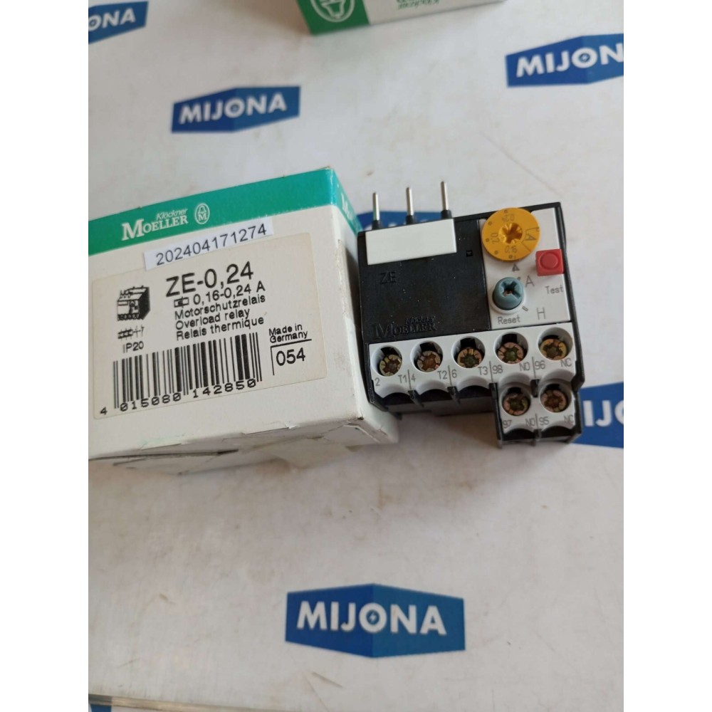 Klöckner Moeller ZE-0.24 Motorschutzrelay OVERLOAD RELAY 0.16-0.24A NEW OLD STOK Klöckner Moeller ZE-0.24 Motorschutzrelay OVERLOAD RELAY 0.16-0.24A NEW OLD STOK