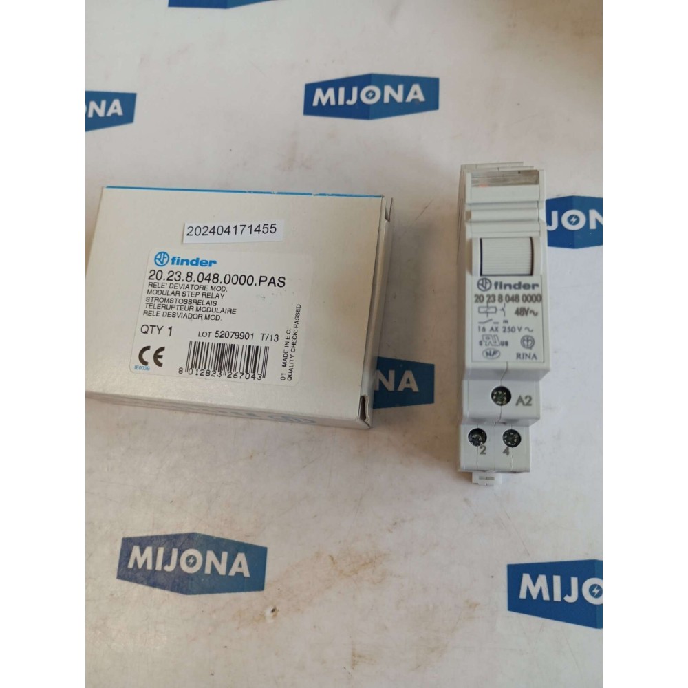 FINDER 20.23.048.0000.PAS MODULAR STEP RELAY 48V 20 23 8 048 0000 PAS