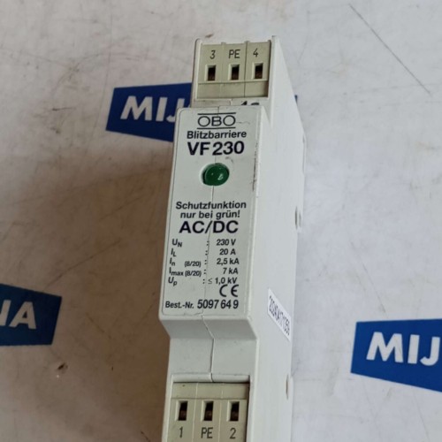 OBO VF230 Miniature circuit breaker AC DC 230V 20A 2.5KA 7KA