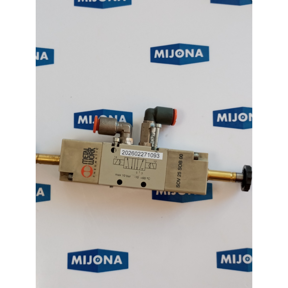 Metal Work Pneumatic 10BAR -10 +60 °C SOV 25 SOB 00 Solenoid Valve