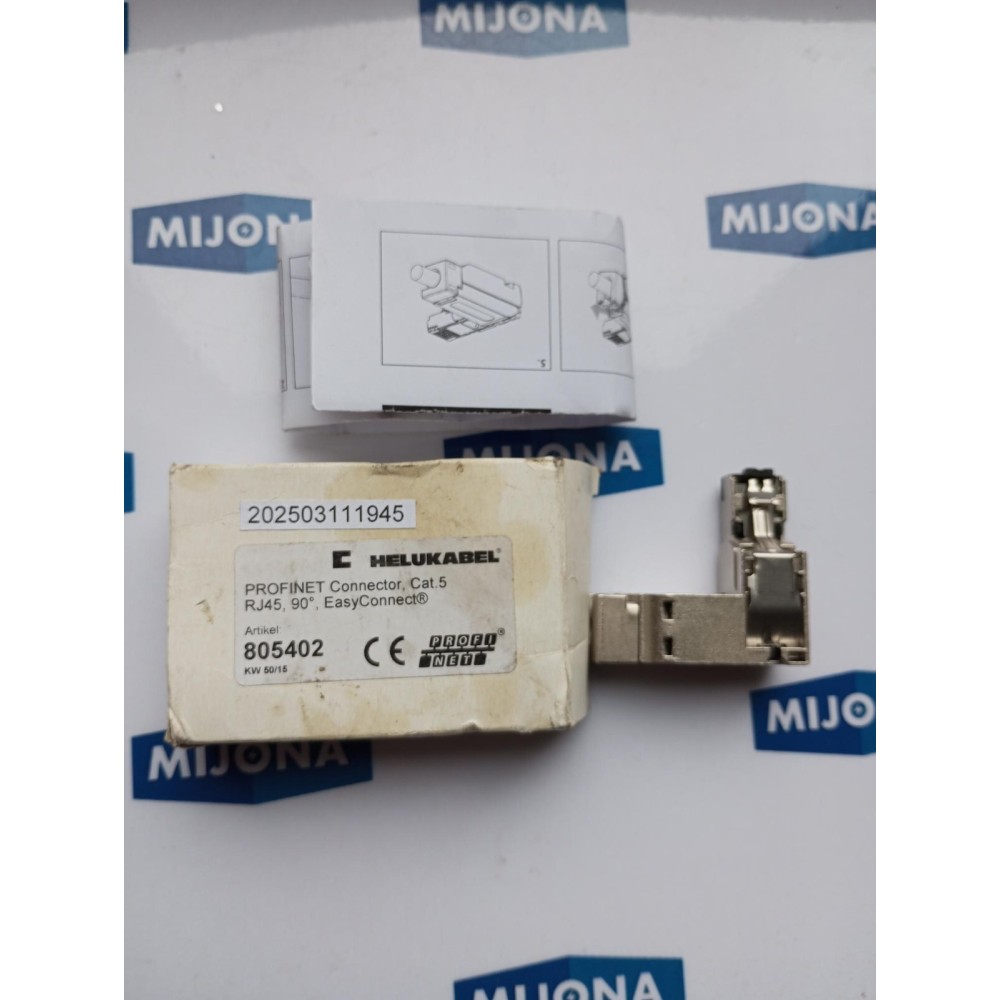 HELUKABEL 805402 PROFINET CONNECTOR CAT 5 RJ45 90°  (NEW OLD STOCK)