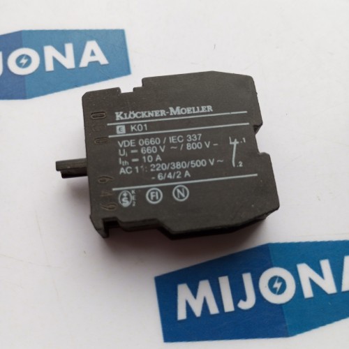 Moeller E K01 AC 11 220 380 500V  Auxiliary Contact EK01