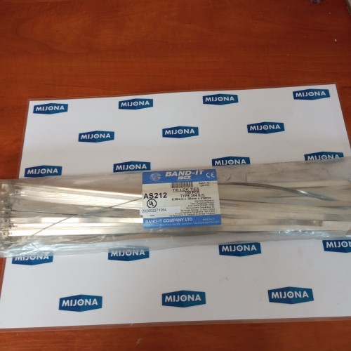 BAND-IT 100PSC TYPE 304.S.S 6,35mmX38mmX419mm new old stock