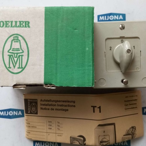 Moeller T1  1 15180 i 1POL UMSCHALTER IP55 T1 -1-15180 /i new old stock