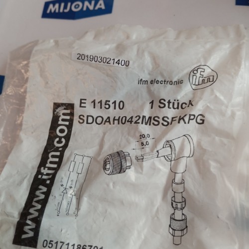 IFM E 11510 E11510 Wirable socket NEW OLD STOCK