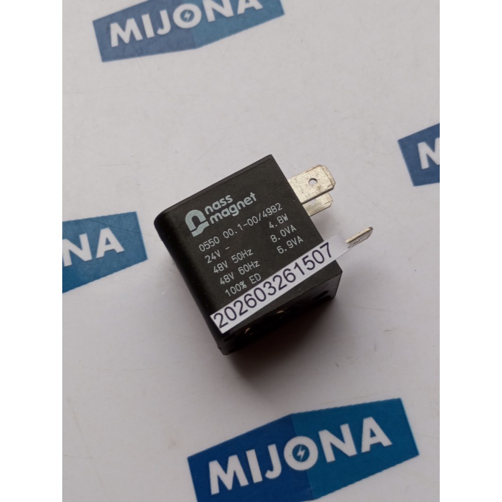 NASS MAGNET 0550 00 1 00 4982 24V 4,8W 48V 50HZ 8VA48V 60HZ 6,9VAnew old stock NASS MAGNET 0550 00 1 00 4982 24V 4,8W 48V 50HZ 8VA48V 60HZ 6,9VAnew old stock