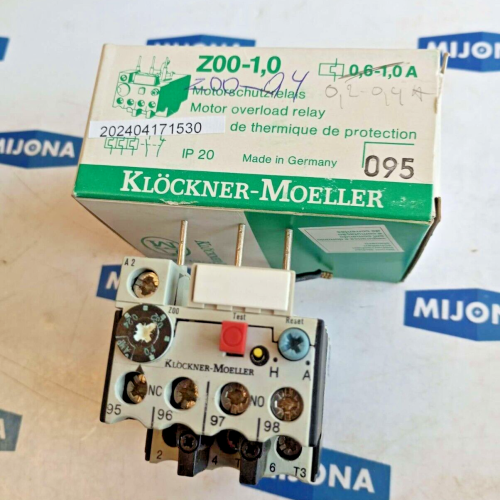 Moeller Motorschutzrelais Z00-0.4 MOTOR OVERLOAD RELAY 0.24- 0.4A