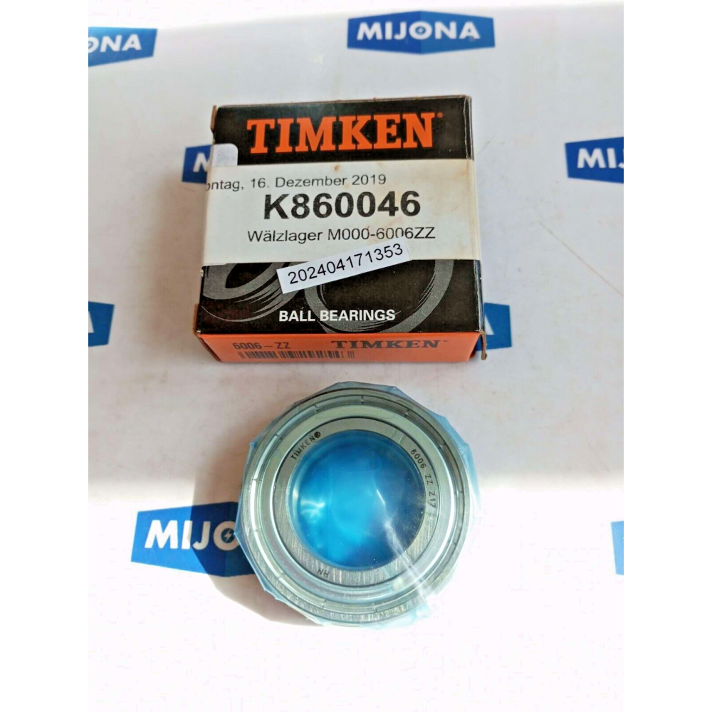 TIMKEN 6006 ZZ BEARING 6006-ZZ  NEW OLD STOCK