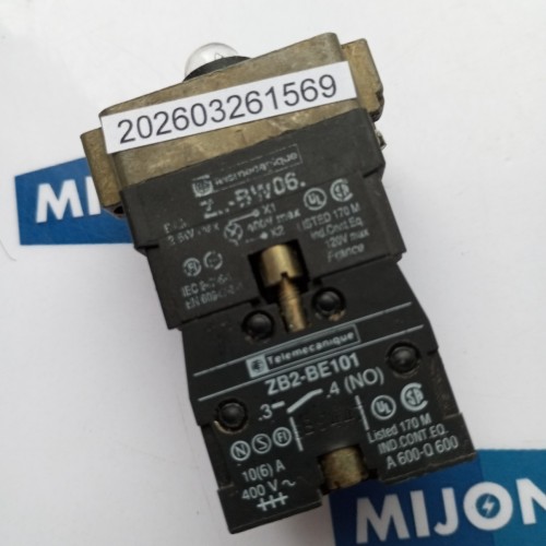 Telemecanique Z...BW06 380V BA9s 2,6W Lamp Module Contact Block ZB2 BE101 Telemecanique Z...BW06 380V BA9s 2,6W Lamp Module Contact Block ZB2 BE101