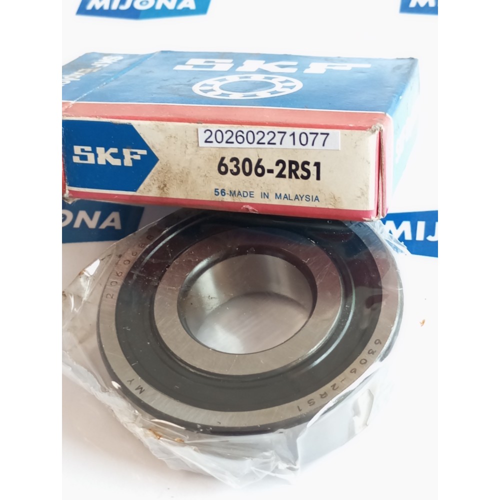 SKF 6306 2RS1 Deep Groove Ball Bearings 6306-2RS1 new old stock SKF 6306 2RS1 Deep Groove Ball Bearings 6306-2RS1 new old stock