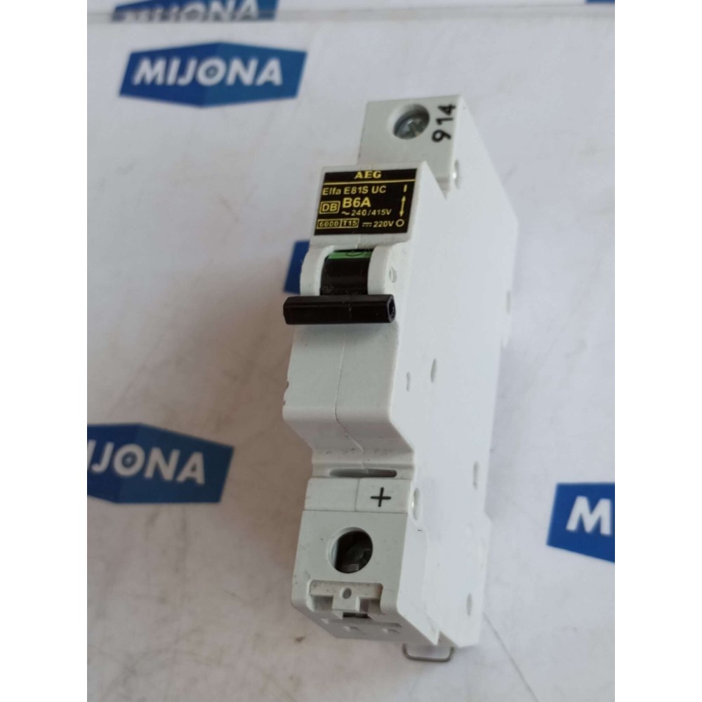 AEG ELFA E81S UC B6A 240 415V MINIATURE CIRCUIT BREAKER AEG ELFA E81S UC B6A 240 415V MINIATURE CIRCUIT BREAKER