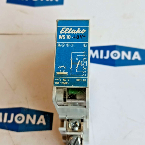 ELTAKO WS 10 RELAY 48V 10A 250V AC 2 WS10 ELTAKO WS 10 RELAY 48V 10A 250V AC 2 WS10