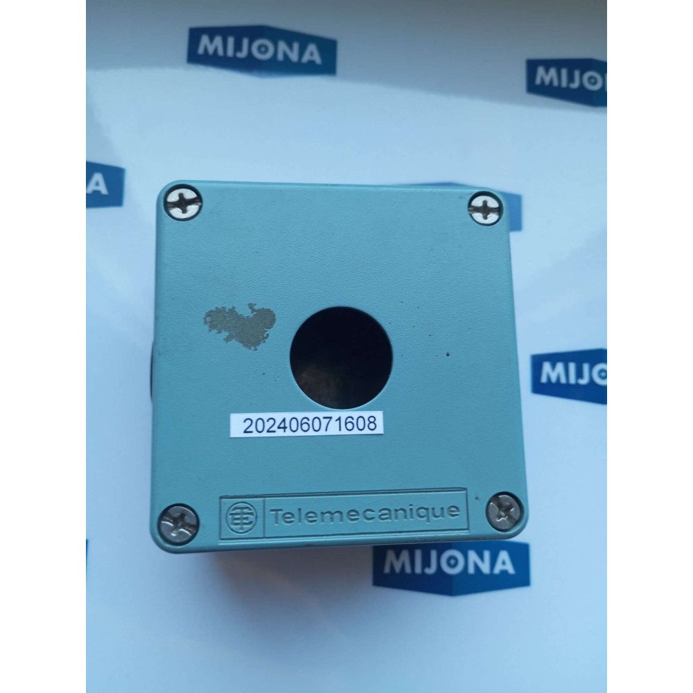 Telemecanique 2 Ø 5,6 XAP M1201 SINGLE BUTTON BLUE ENCLOSURE