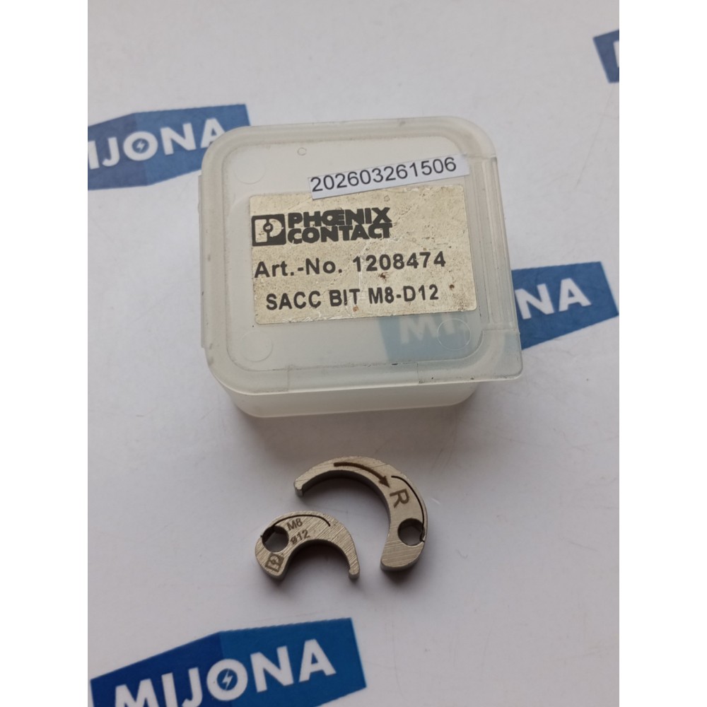 Phoenix Contact 1208474 SACC BIT M8 D12 (NEW OLD STOCK) Phoenix Contact 1208474 SACC BIT M8 D12 (NEW OLD STOCK)