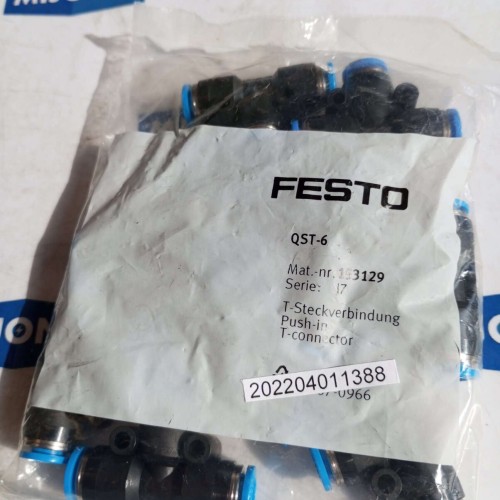 FESTO QST 6 153129 T CONNECTOR QST-6 price for 10 psc FESTO QST 6 153129 T CONNECTOR QST-6 price for 10 psc