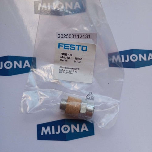 Festo GRE 1 8 10351 Abluftdrosselventil exhaust air flow control valve