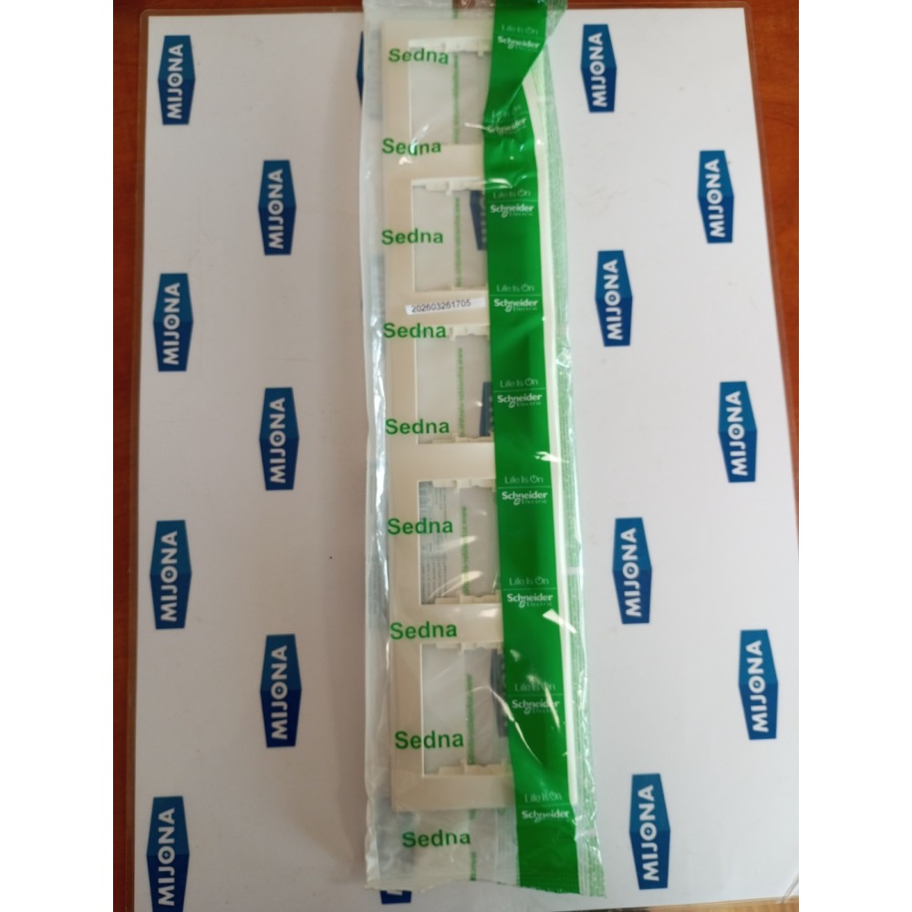 Schneider SDN5800923A CREAM 5 GANG HORIZANTAL FRAME SEDNA Schneider SDN5800923A CREAM 5 GANG HORIZANTAL FRAME SEDNA