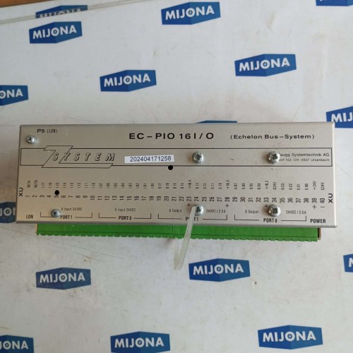 ZAUGG SYSTEMTECHNIK EC PIO 16I O ECHELON BUS SYSTEM 24V DC 2,5A EC-PIO V20 ZAUGG SYSTEMTECHNIK EC PIO 16I O ECHELON BUS SYSTEM 24V DC 2,5A EC-PIO V20