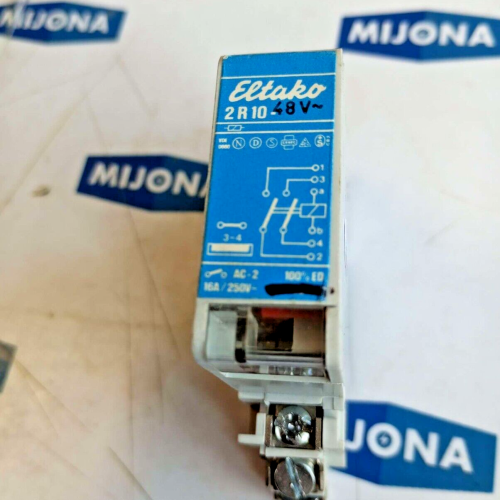 ELTAKO 2 R 10 RELAY 48V 16A 250V AC-2 2R10 ELTAKO 2 R 10 RELAY 48V 16A 250V AC-2 2R10