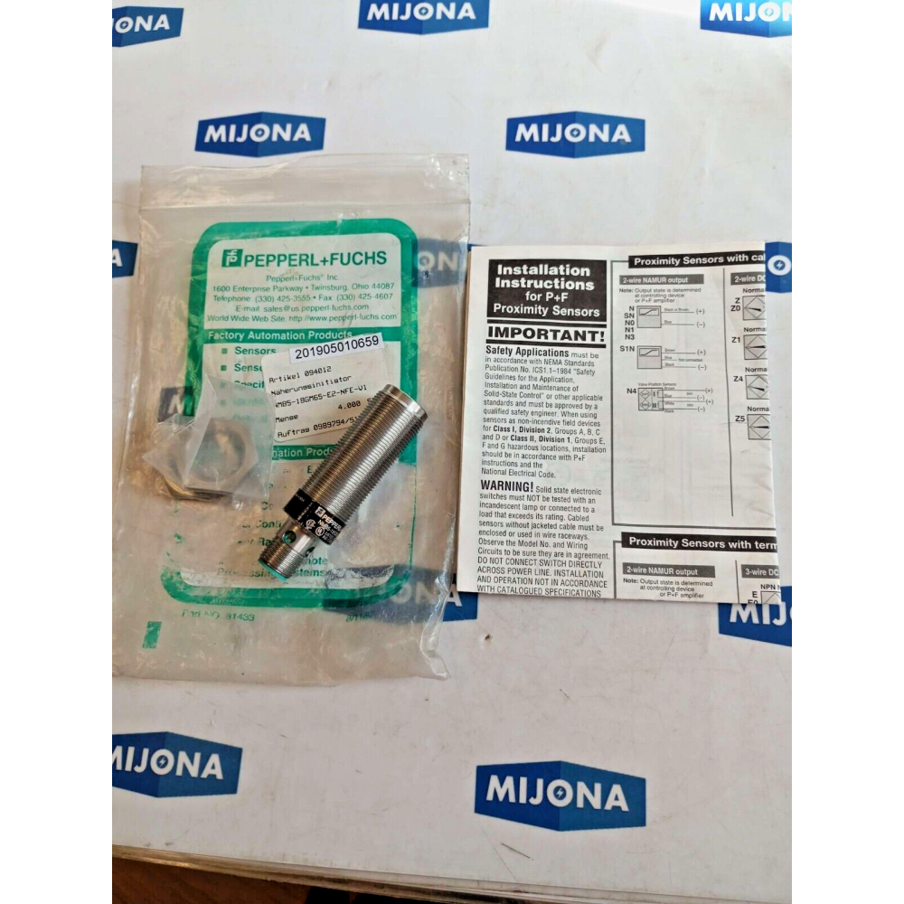 Pepperl + Fuchs NMB5 18GM65 E2 NFE V1 PROXMITY Sensor 10 30VDC NEW OLD STOCK Pepperl + Fuchs NMB5 18GM65 E2 NFE V1 PROXMITY Sensor 10 30VDC NEW OLD STOCK