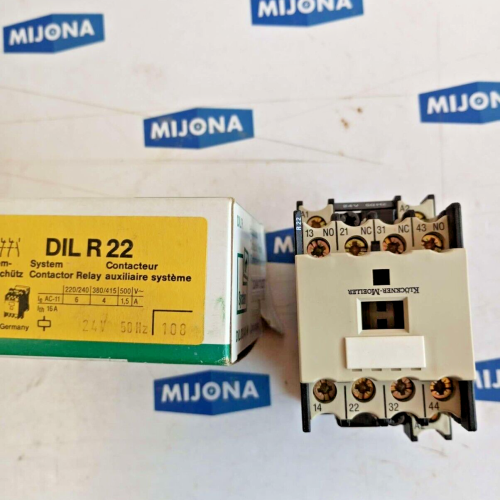 Klöckner Moeller CONTACTOR DIL R 22 COIL 24V 50HZ DILR22 NEW OLD STOCK Klöckner Moeller CONTACTOR DIL R 22 COIL 24V 50HZ DILR22 NEW OLD STOCK