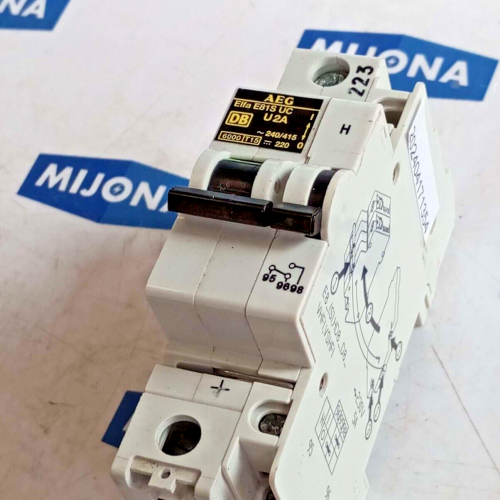 AEG ELFA E81S UC U2A 240 415V MINIATURE CIRCUIT BREAKERAUXILIARY 230V 5A AEG ELFA E81S UC U2A 240 415V MINIATURE CIRCUIT BREAKERAUXILIARY 230V 5A