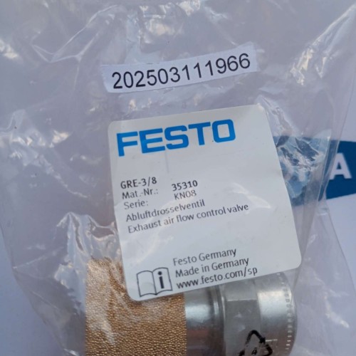 Festo GRE 3 8 35310 Abluftdrosselventil exhaust air flow control valve GRE-3/8