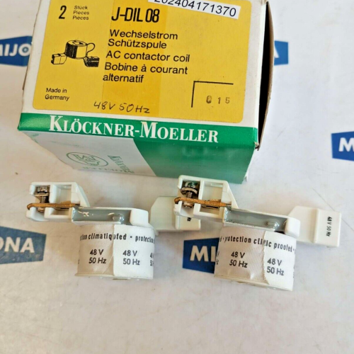Klöckner Moeller J DIL 08 48V 50HZ COIL J-DIL 08 PRICE FOR 2PSC NEW OLD STOCK Klöckner Moeller J DIL 08 48V 50HZ COIL J-DIL 08 PRICE FOR 2PSC NEW OLD STOCK