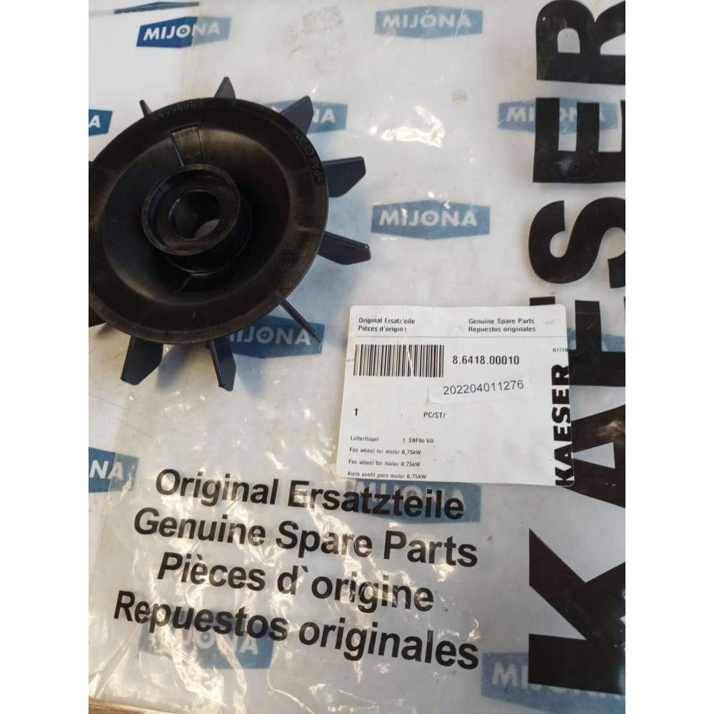 KAESER 8 6418 00010 FAN WHEEL FOR MOTOR 0.75KW 8.6418.00010 NEW OLD STOCK