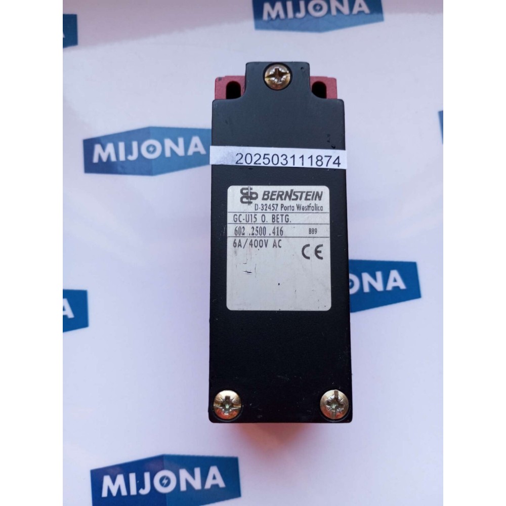BERNSTEIN GC U5 0 BETG 602 2500 416 6A 400V AC 602.2500.416 NEW OLD STOCK BERNSTEIN GC U5 0 BETG 602 2500 416 6A 400V AC 602.2500.416 NEW OLD STOCK