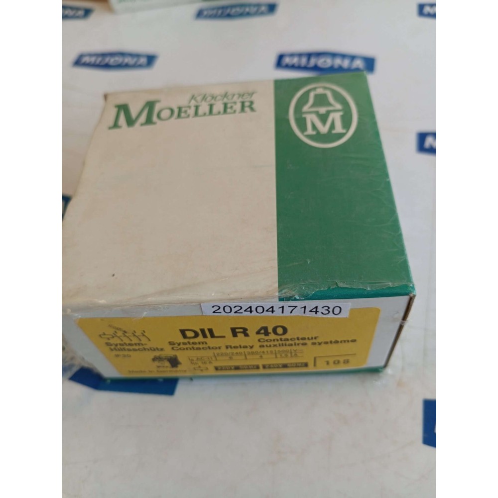 Klöckner Moeller CONTACTOR DIL R 40 COIL 220V 50HZ 240V 60HZ DILR40 Klöckner Moeller CONTACTOR DIL R 40 COIL 220V 50HZ 240V 60HZ DILR40