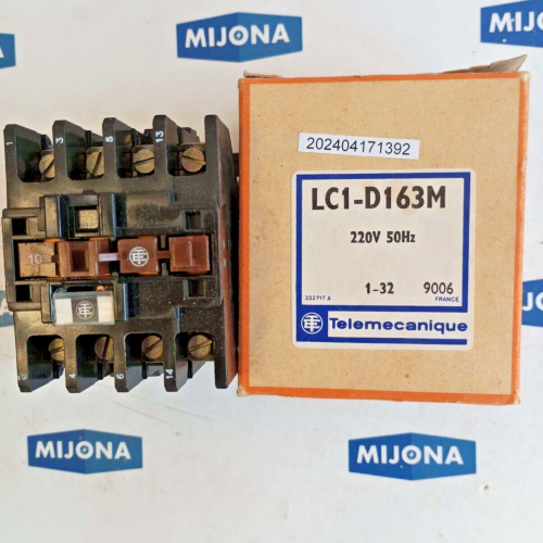 Telemecanique LC1 D163M Schütz COIL 220 50HZ  NEW OLD STOCK
