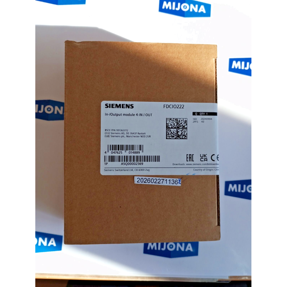 SIEMENS FDCIO222 INPUT OUTPUT MODULE 4  INPUTS 4 OUTPUTS 250VAC A5Q00002369