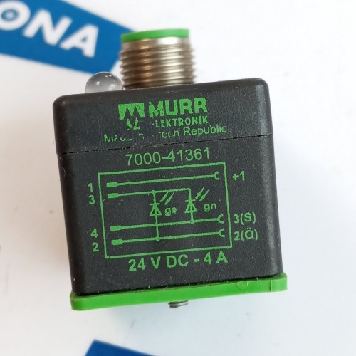 Murr Elektronik 7000 41361 0000000 M12 ADAPTOR 4A ON TOP NEW OLD STOCK Murr Elektronik 7000 41361 0000000 M12 ADAPTOR 4A ON TOP NEW OLD STOCK