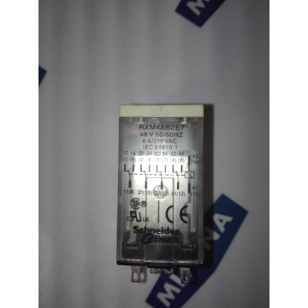 SCHNEIDER ELECTRIC RXM4AB2E7 Miniatur-Relais 48V 50/60Hz 6A 250VAC