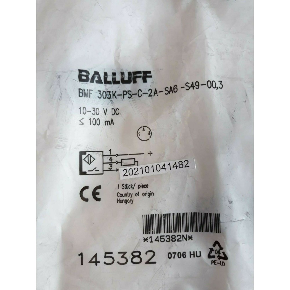 BALLUFF BMF 303K PS C 2A SA6 S49 00,3 Magnetic Sensor 10-30V DC 100mA 145382