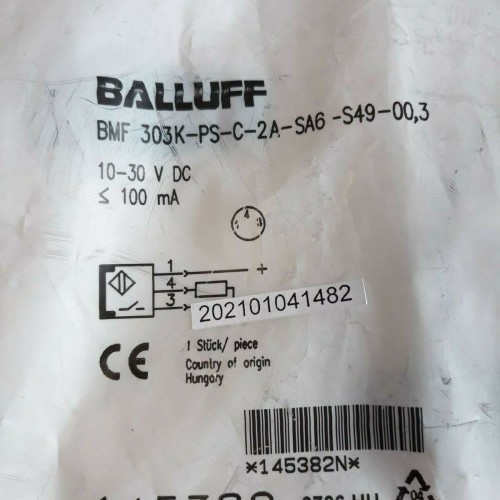 BALLUFF BMF 303K PS C 2A SA6 S49 00,3 Magnetic Sensor 10-30V DC 100mA 145382