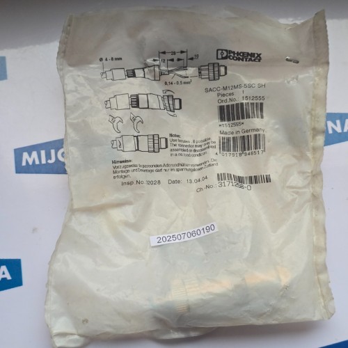 Phoenix Contact SACC M12MS 5SC SH 1512555 ONNECTOR
