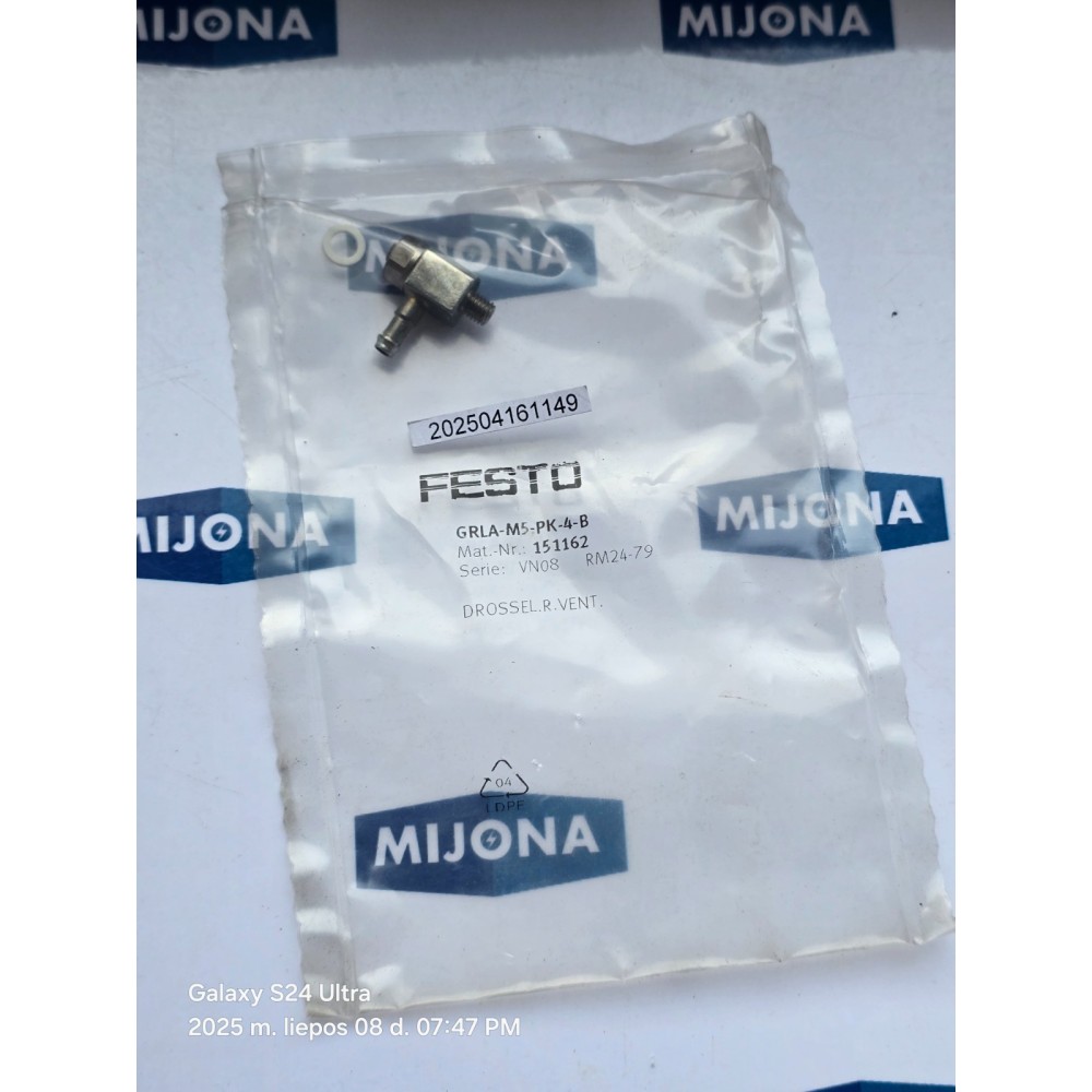 FESTO GRLA M5 PK 4 B 151162 GRLA-M5-PK-4-B NEW OLD STOCK FESTO GRLA M5 PK 4 B 151162 GRLA-M5-PK-4-B NEW OLD STOCK