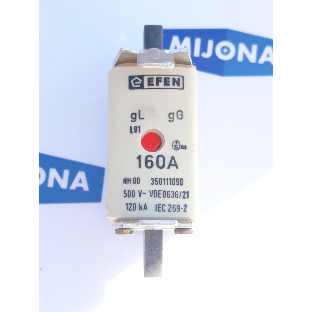 EFEN 350111090 gL 630A L91 NH00 160A 500V VDE0636 21 120kA IEC269 2New old stock