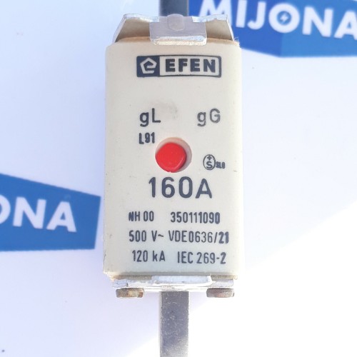 EFEN 350111090 gL 630A L91 NH00 160A 500V VDE0636 21 120kA IEC269 2New old stock