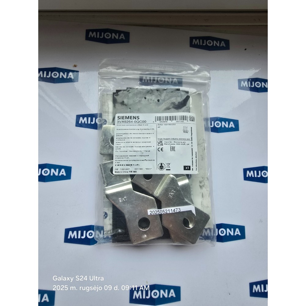 Siemens 3VA9264-0QC00 FRONT BUS CONNECTORS OFFSET 4 PSC NEW OLD STOCK Siemens 3VA9264-0QC00 FRONT BUS CONNECTORS OFFSET 4 PSC NEW OLD STOCK