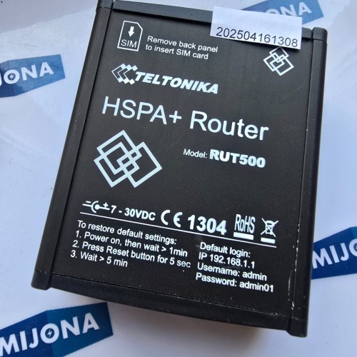 TELTONIKA HSPA+ ROUTER 7-30V DC RUT500, no anttena( new old stock)