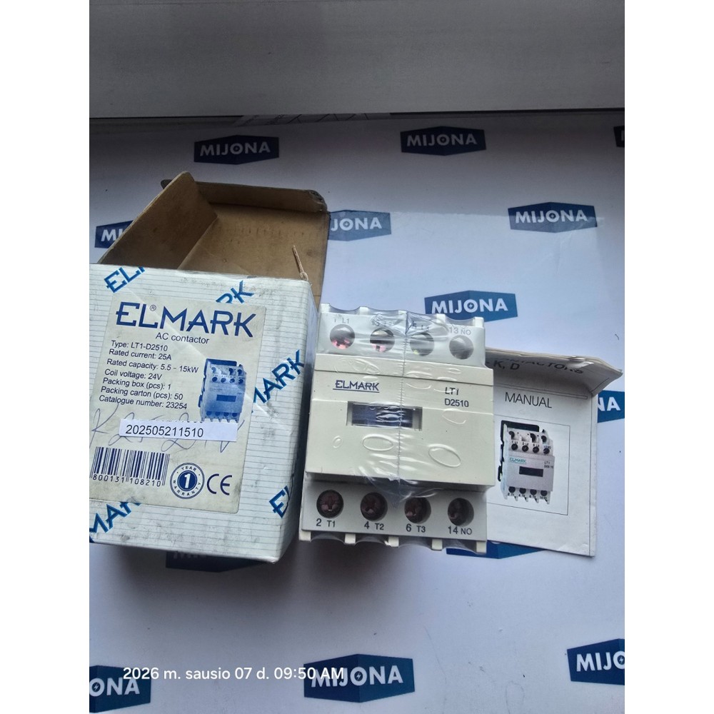 ELMARK LT1 D2510 25A 5,5 15KW 24V (new old stock) ELMARK LT1 D2510 25A 5,5 15KW 24V (new old stock)