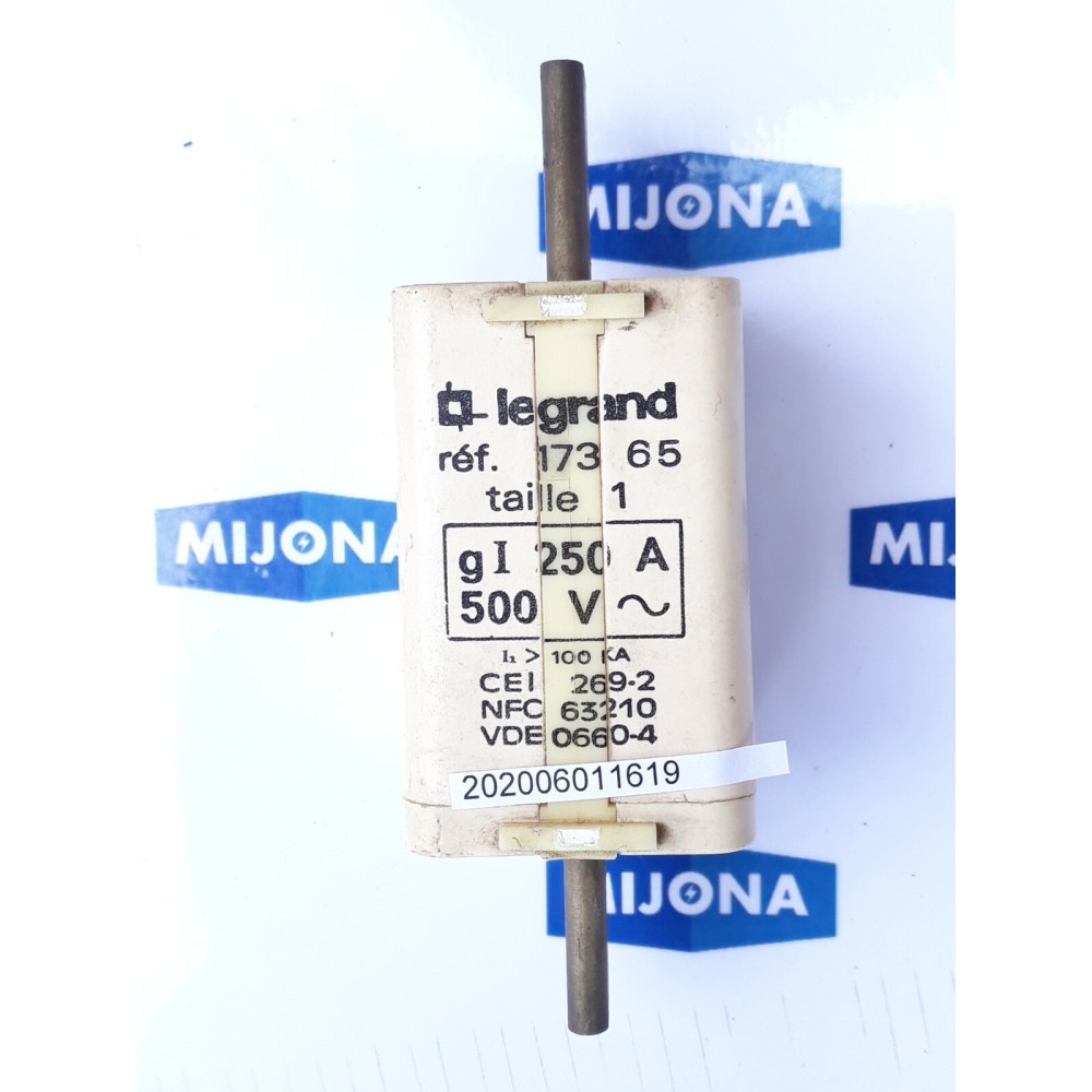 Legrand 173 65 gI 250A CEI 269-2 NFC 63210 VDE 0660 4 (old stock)